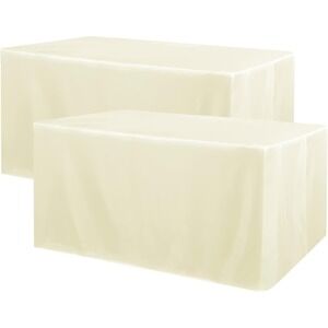 Rectangular Tablecloth Ivory Satin‎ Drape Formal Event Banquet Wedding Party